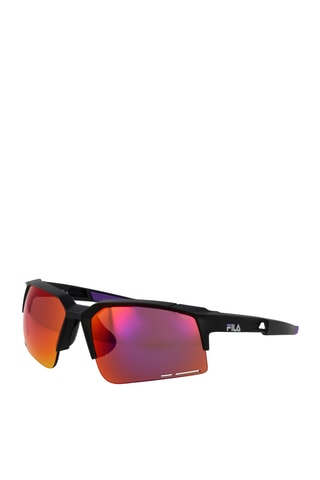 Gafas de sol hombre - Lentes efecto espejo - Categoría 2 - Fila - Negro