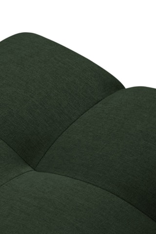 Pouf Yohan - Vert foncé - En tissu structuré