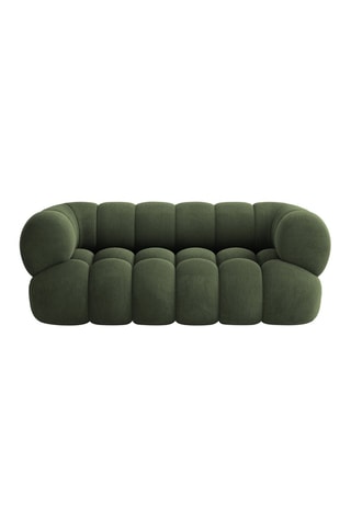 Canapé Maurice - Vert foncé - 2 places - Toucher velours