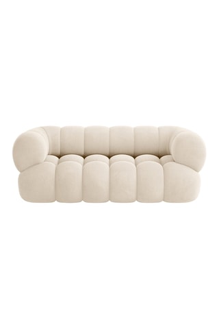 Canapé Maurice - Beige clair - 2 places - Toucher velours