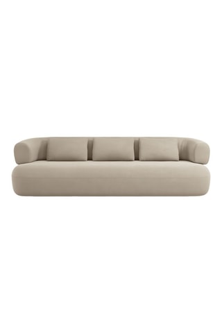 Canapé Aldrin - Beige - 4 places - En velours