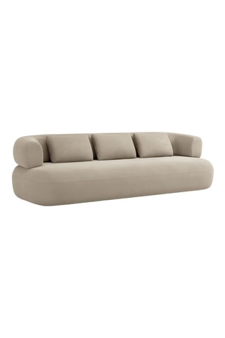Canapé Aldrin - Beige - 4 places - En velours