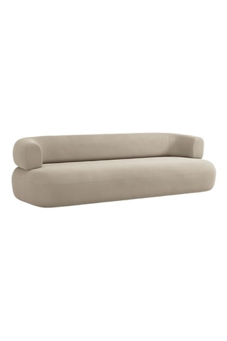 Canapé Aldrin - Beige - 4 places - En velours