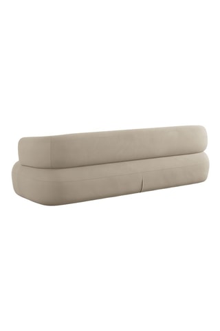 Canapé Aldrin - Beige - 4 places - En velours