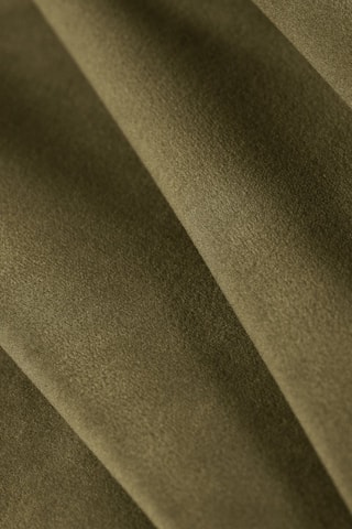 Canapé d'angle droit Aldrin - Vert olive - 3 places - En tissu velours