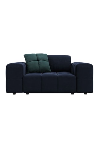 Chauffeuse Luc - Bleu foncé - 1 place - Tissu velours