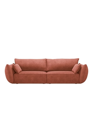 Canapé Vanda - Terracotta - 3 places - En tissu chenille