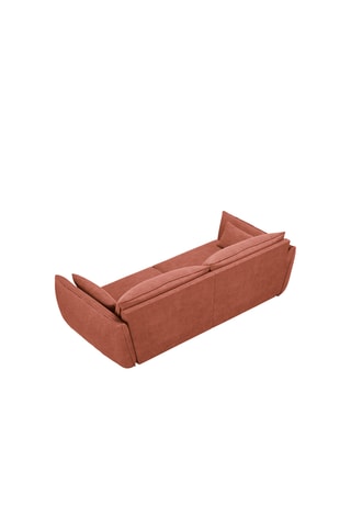 Canapé Vanda - Terracotta - 3 places - En tissu chenille