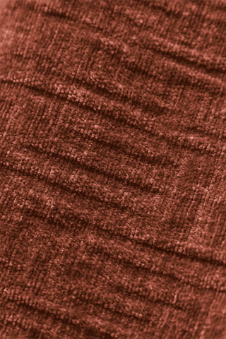 Canapé Vanda - Terracotta - 3 places - En tissu chenille