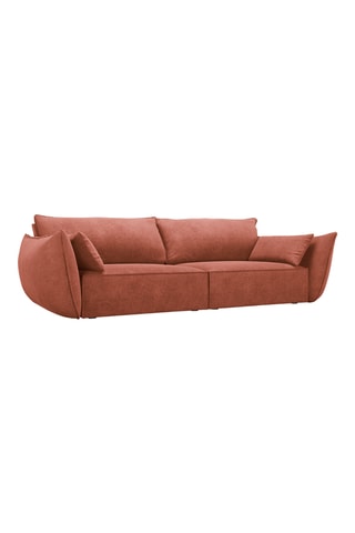 Canapé Vanda - Terracotta - 3 places - En tissu chenille