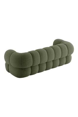 Canapé Maurice - Kaki - 3 places - En tissu chenille