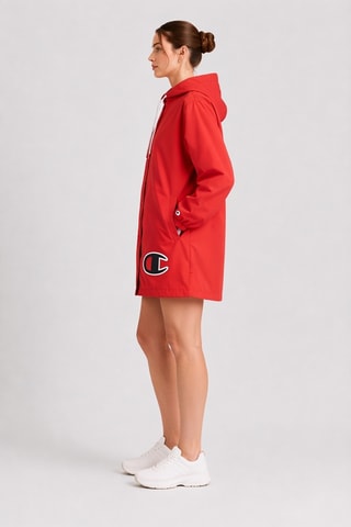 Parka con capucha - Rojo