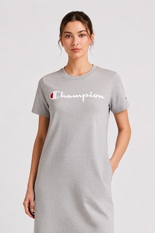 Vestido camiseta - Gris claro