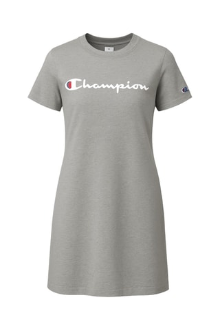 Vestido camiseta - Gris jaspeado