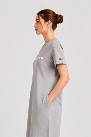 Vestido camiseta - Gris jaspeado
