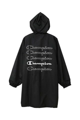Parka con capucha - Negro