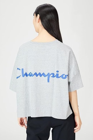 Camiseta loose - Gris jaspeado