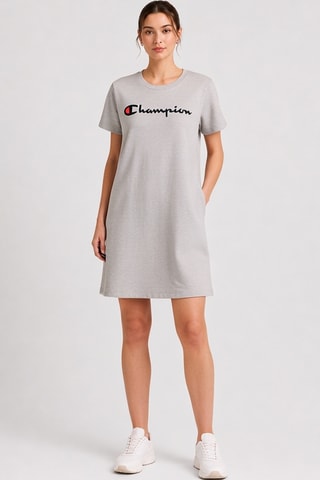 Vestido camiseta - Gris jaspeado