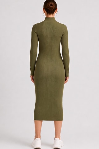 Vestido jersey - Caqui