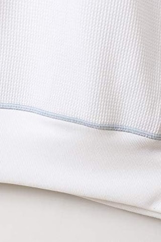 Camiseta loose con capucha - Blanco