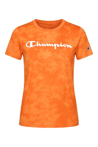 Camiseta regular fit tie-dye - Naranja