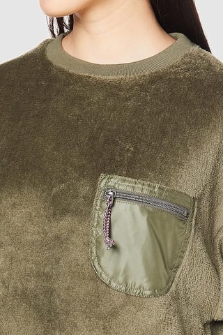 Sudadera con capucha - Verde oliva