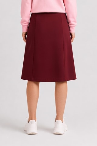 Falda midi - Marrón
