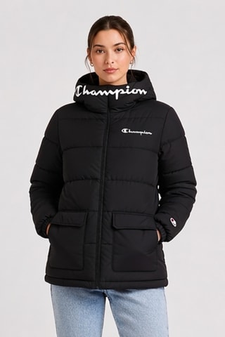 Anorak con capucha - Negro