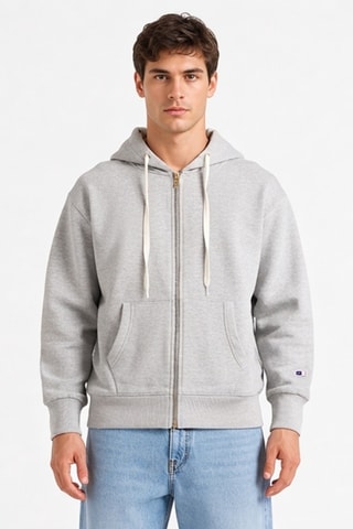 Sudadera con capucha - Gris claro jaspeado
