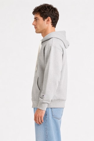 Sudadera con capucha - Gris claro jaspeado