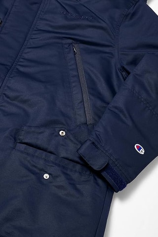Parka con capucha - Azul marino