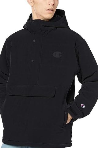 Cortavientos con capucha - Negro