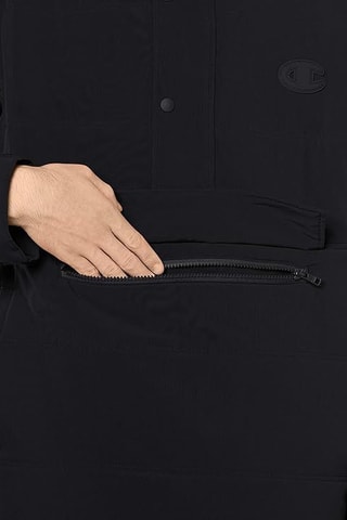 Cortavientos con capucha - Negro