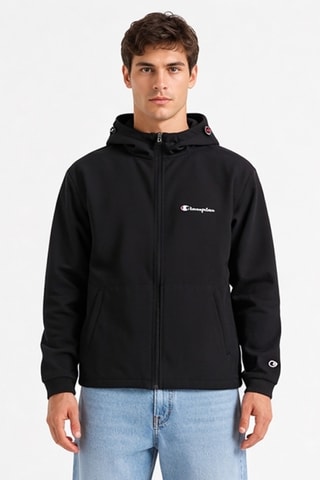 Chaqueta con capucha - Negro