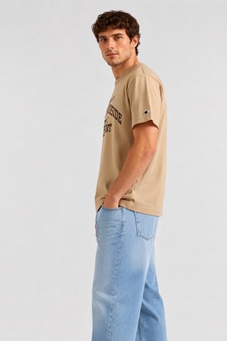 Camiseta relaxed - Beige