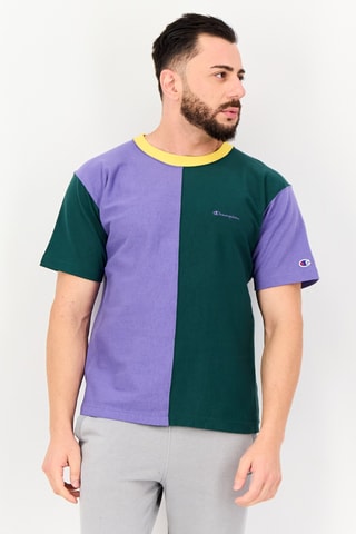 Camiseta - Violeta y verde esmeralda