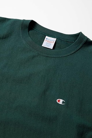Camiseta regular fit dip-dye - Verde oscuro y amarillo