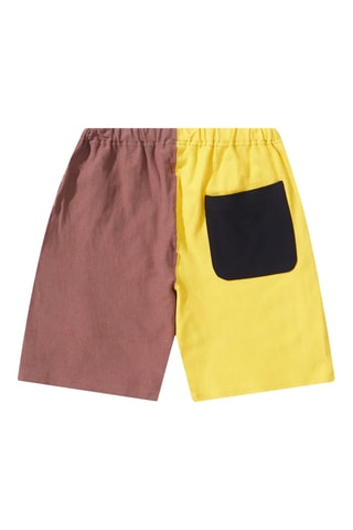 Short - Amarillo y marrón