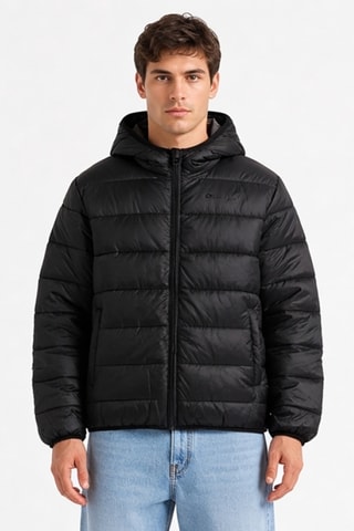 Anorak con capucha - Negro