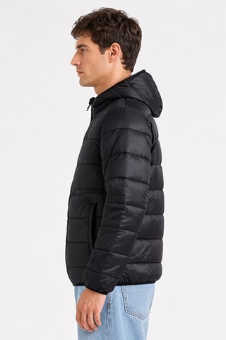 Anorak con capucha - Negro
