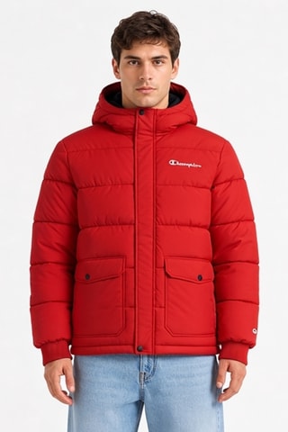 Anorak con capucha - Rojo