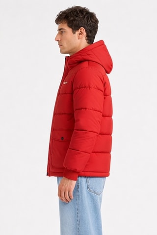 Anorak con capucha - Rojo