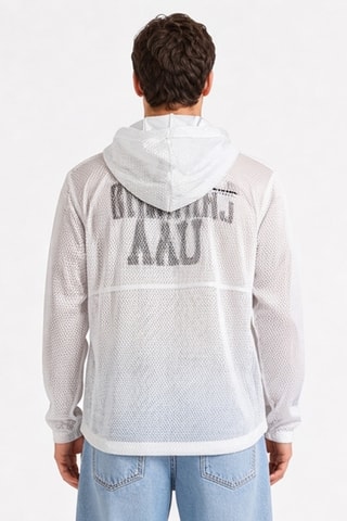 Chaqueta con capucha - Blanco