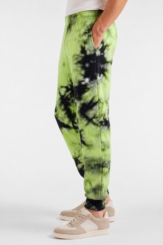 Pantalón tie-dye - Verde y negro