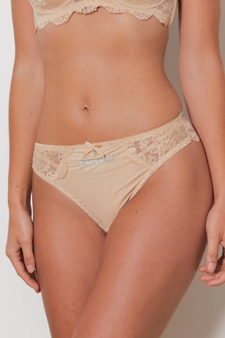 Sujetador push-up y braga brasileña Flao - Beige - Just For Victoria