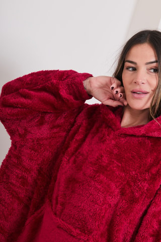 Sudadera oversize polar de pijama Azalée - Burdeos - Just for Victoria - Just For Victoria