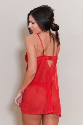 Picardías con relleno y tanga Noos - Rojo - Just For Victoria