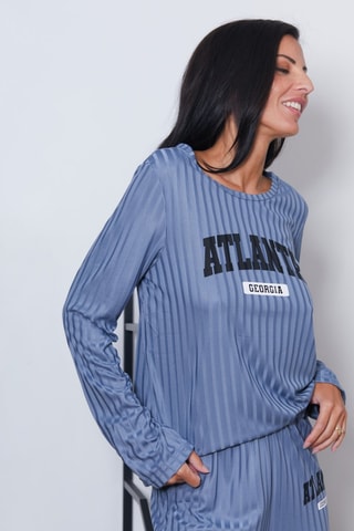 Pijama Julie - Azul cobalto