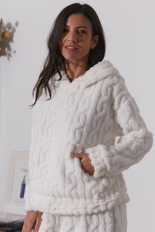 Pijama polar Ual - Crudo
