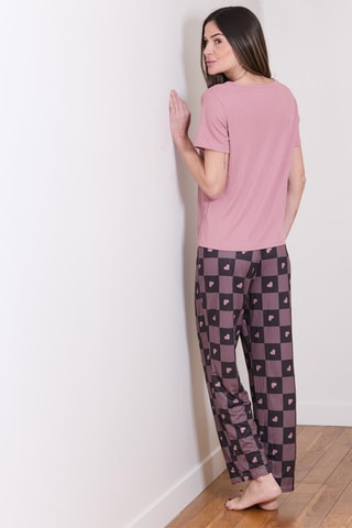 Pijama Zaly - Rosa y negro